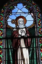 St. Burgundofara, stained glass window.