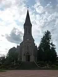 The church in La Chapelle-au-Moine