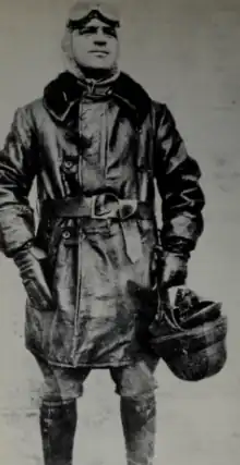 A photograph of Fiorello La Guaria wearing his pilot uniform in 1917