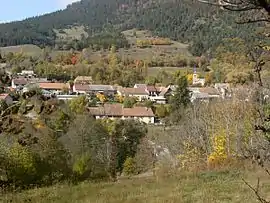 La Motte-en-Champsaur seen from the Infournas road