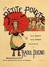 Poster for the operetta La Petite Poucette, c. 1891