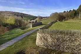 Bibracte oppidum, fortification walls