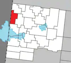 Location within Abitibi-Ouest RCM