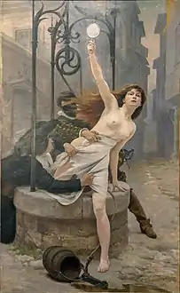 Nec Mergitur (Nor is she submerged) or La Vérité sortant du puits (1898) by Édouard Debat-Ponsan, Musée de l'Hôtel de Ville [fr], Amboise.