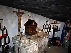 Altar in the crypt