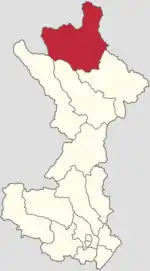 Location of Labagoumen Manchu Ethnic Township in Huairou District
