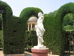 Parc del Laberint d'Horta (18th century): statue of Eros.