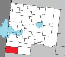 Location within Abitibi-Ouest RCM