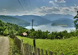 View of Bicaz Lake from Ruginești