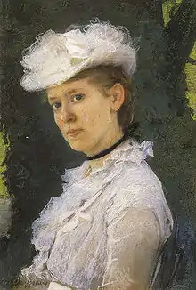 Lady George Darwin, pastel, Cecilia Beaux, 1889