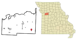 Location of Concordia, Missouri