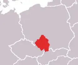 Upper Silesia is in Poland, to the north-east of the Czech Republic