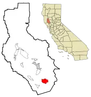 Location within Lake County and California