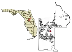 Location in Lake County, Florida