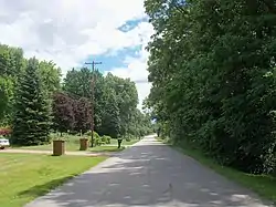 Lake Martin Drive, near the northern boundary of the village