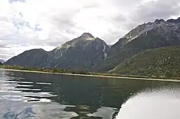 Jetboat ride along Lake McKerrow