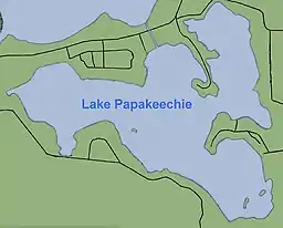 Diagram of Lake Papakeechie