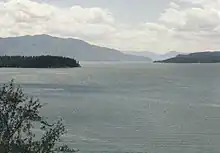 A view of Lake Pend Oreille from the former US 10A route