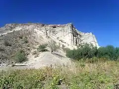 Sandstone cliffs at Lake Pleasant Regional Park.