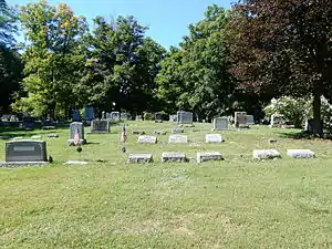 View of the Cemetery.