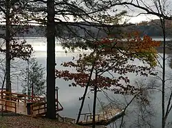 Lake Wallenpaupack in Paupack Township