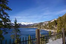 View of Lake Tahoe from North Shore Road