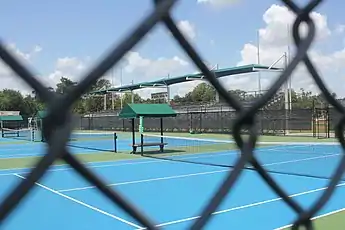 Tennis Courts toward the grandstands