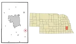 Location of Bennet, Nebraska