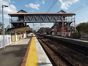 Landsborough station platform, Queensland 2012