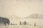 Entrance of Somes Sound, Mount Desert, Maine (1855) by Fitz Henry Lane