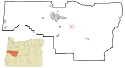 Location in Oregon