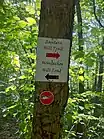 Lantern Hill Trail signs.