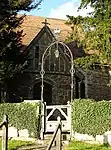 Lantern gate at Boughton Malherbe church
