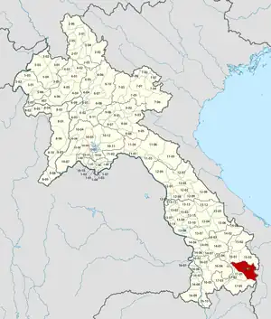 Location in Laos