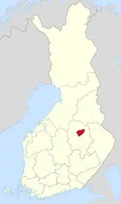 Location of Lapinlahti in Finland