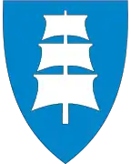 Coat of arms of the old Larvik(1989-2017)