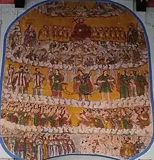 Mural Painting of Last Judgement above the northern entrance.