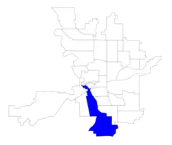 Location within the city of Spokane