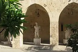 Statues at the National Museum of Latakia's courtyard
