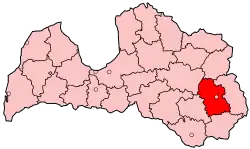 Location of Rēzekne