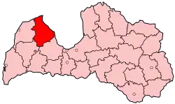 Location of Talsi