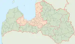 Location of Riga Region