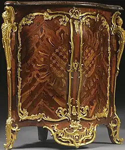 An encoignure by royal cabinetmaker Jean-Pierre Latz (c. 1750)