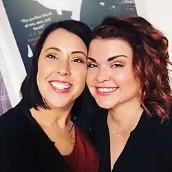 Lauren Billings (left) and Christina Hobbs (right) at Festival New Romance, Paris France