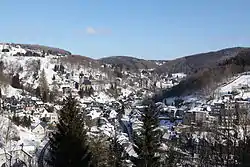 Lauscha valley in winter