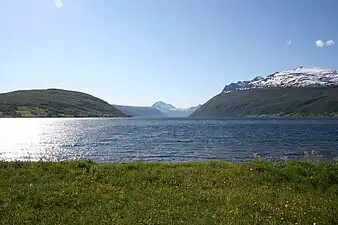 View of the Lanvangen fjord