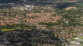 An aerial view of Lavaur