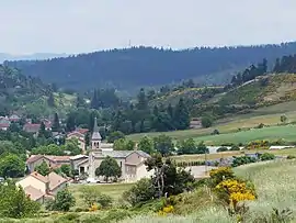 Church and village from the south