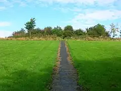 Lawthorn mount; a Justice Hill and originally a barrow or cairn