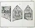 Inscriptions 1-3 (at the Louvre: AO 1026, AO 1020, AO 1018)